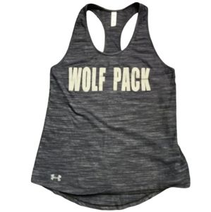 Under Armor Racerback Tank Wolf Pack Size Medium EUC